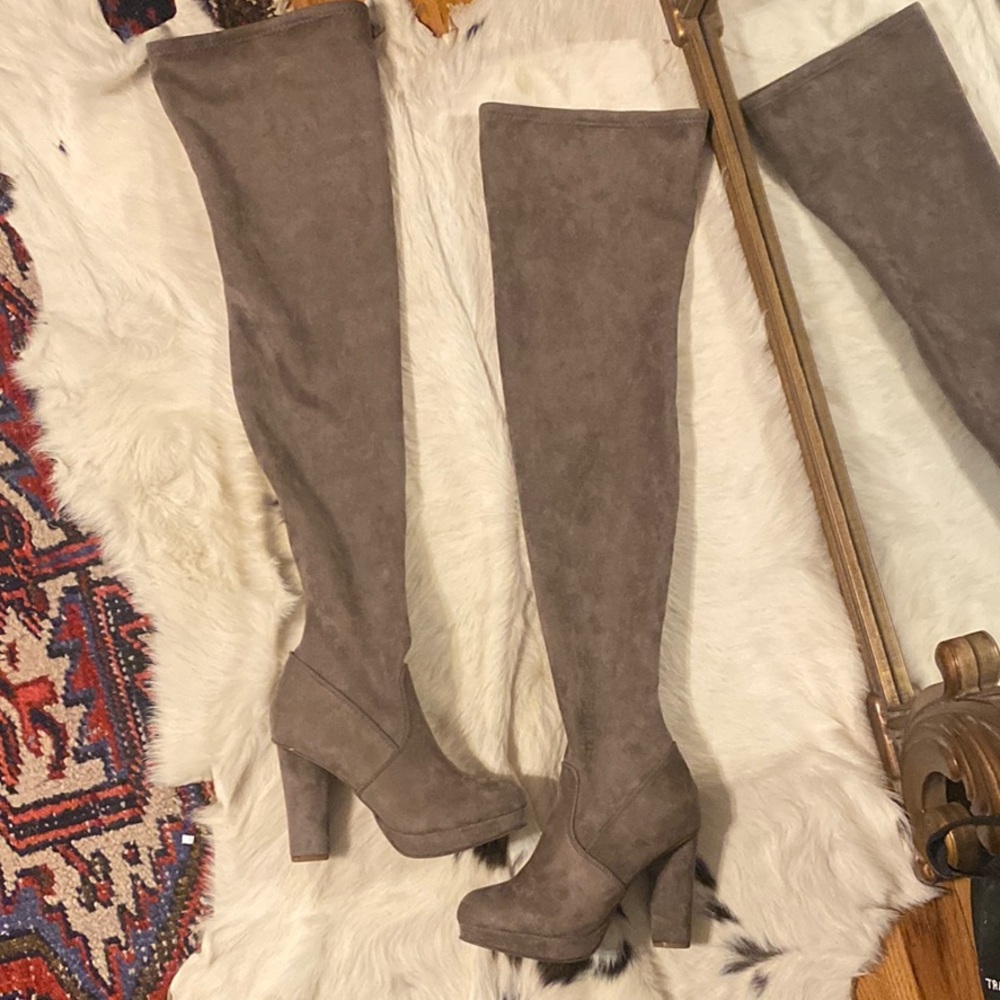 Tan Over the Knee Boots